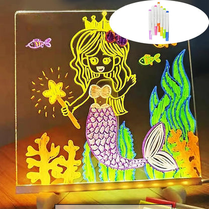 ✨ Pizarra Magica LED Acrílica para Dibujar y Escribir – 20 x 30 cm ✨