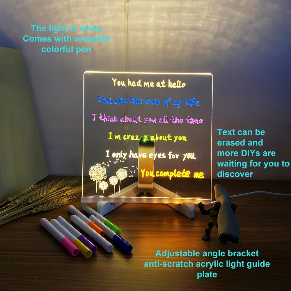 ✨ Pizarra Magica LED Acrílica para Dibujar y Escribir – 20 x 30 cm ✨